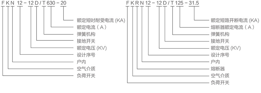 FKN12-12D系列高压负荷开关型号含义