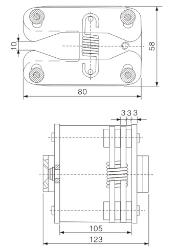 GC6-1600A拉簧式扁触头(10KV)