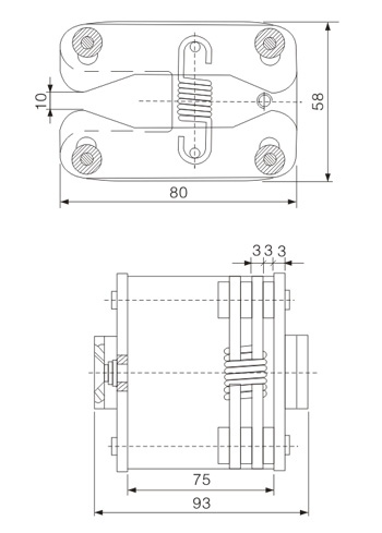 GC6-1250A拉簧式扁触头(10KV)
